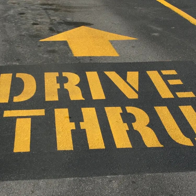 Pick-up & Drive Thru Lanes 