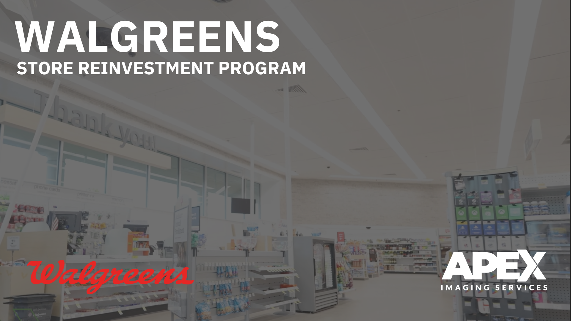 Walgreens | Store Reinvestment Program