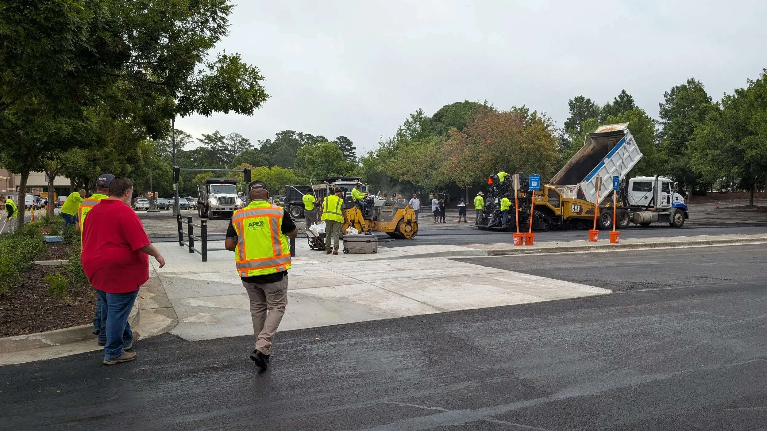Apex Construction Management overseeing a paving program in Atlanta.